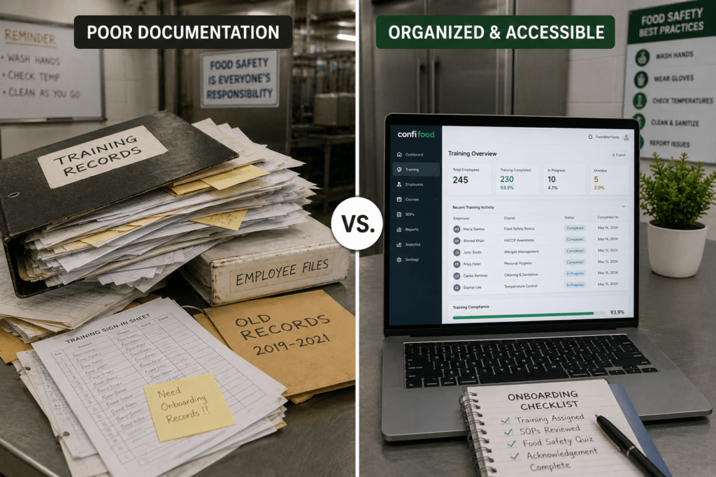 Why Food Safety Training Fails in Many Businesses 4 food safety training fails poor documentation