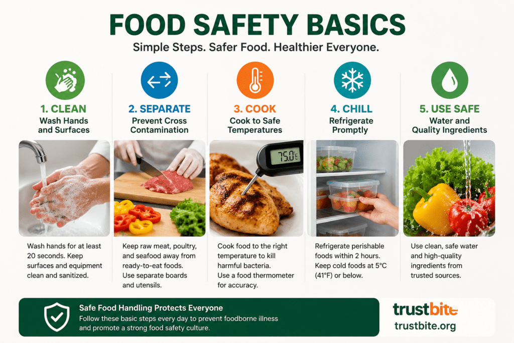 What Is Food Safety? Safe Food Handling and Hygiene Guide 2 safe food handling basics