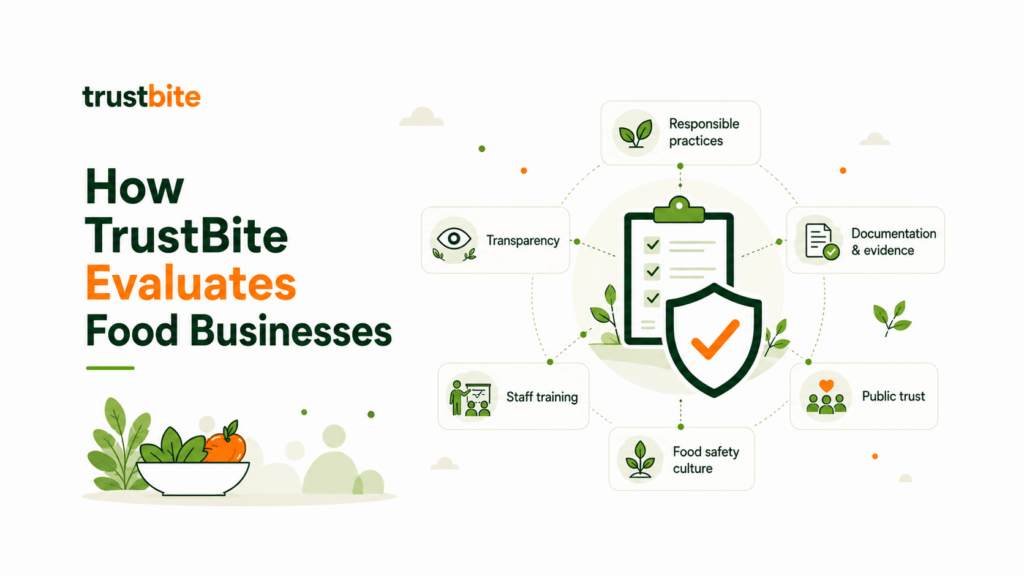 How TrustBite Evaluates Food Businesses