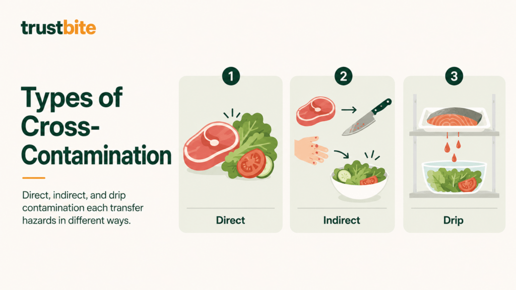 Cross-Contamination in Food Safety: Causes, Examples, and How to Prevent It 2 Types of Cross Contamination