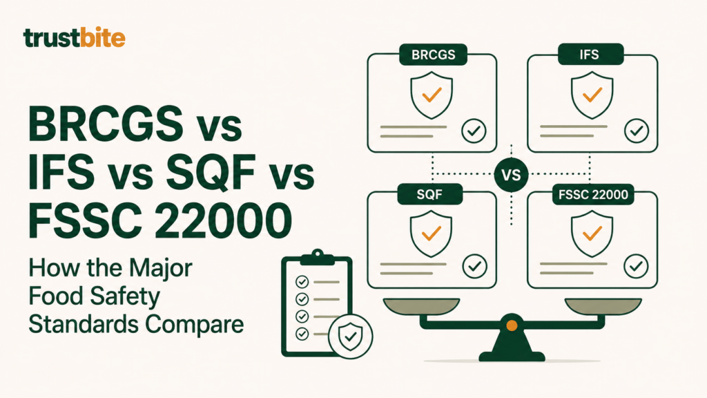 BRCGS vs IFS vs SQF vs FSSC 22000 How the Major Food Safety Standards Compare