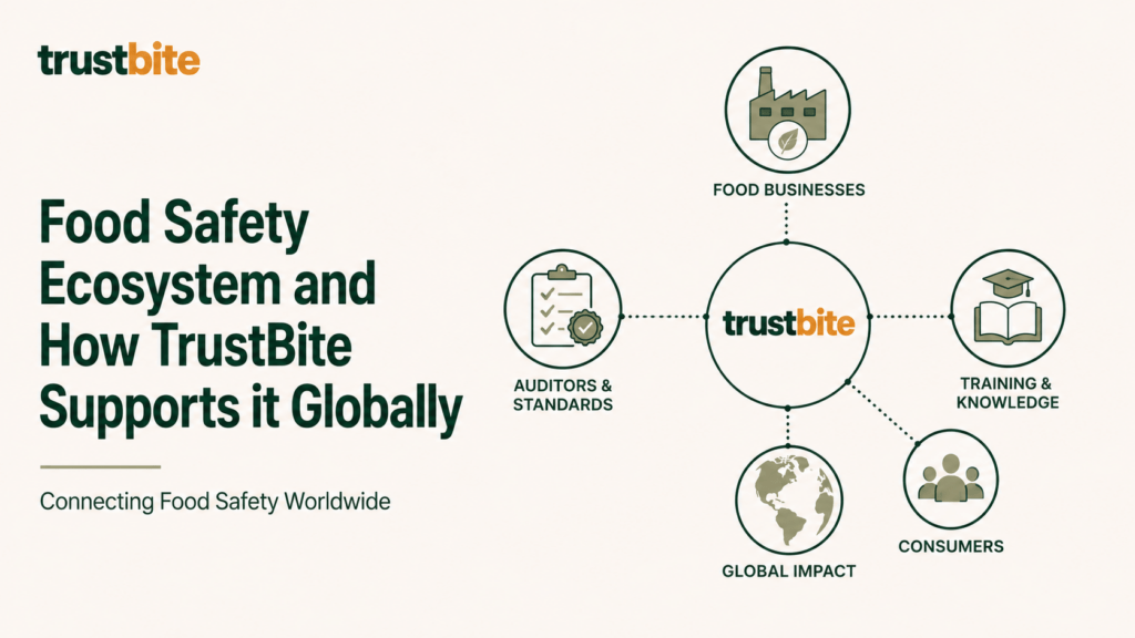 Food Safety Ecosystem and How TrustBite Supports it Globally