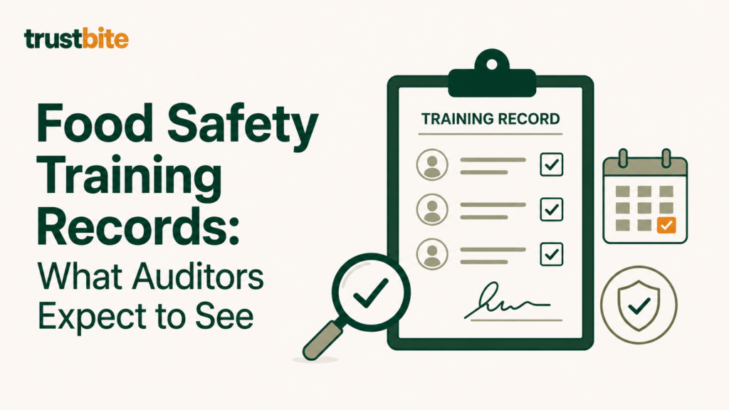 Food Safety Training Records What Auditors Expect to See