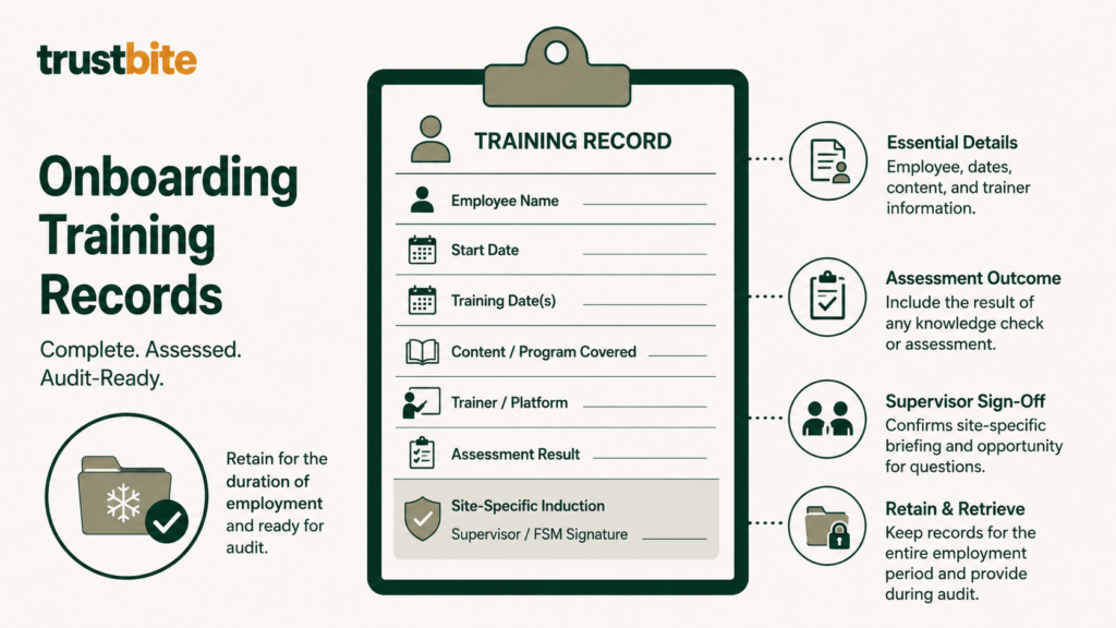 What Records Onboarding Training Should Produce